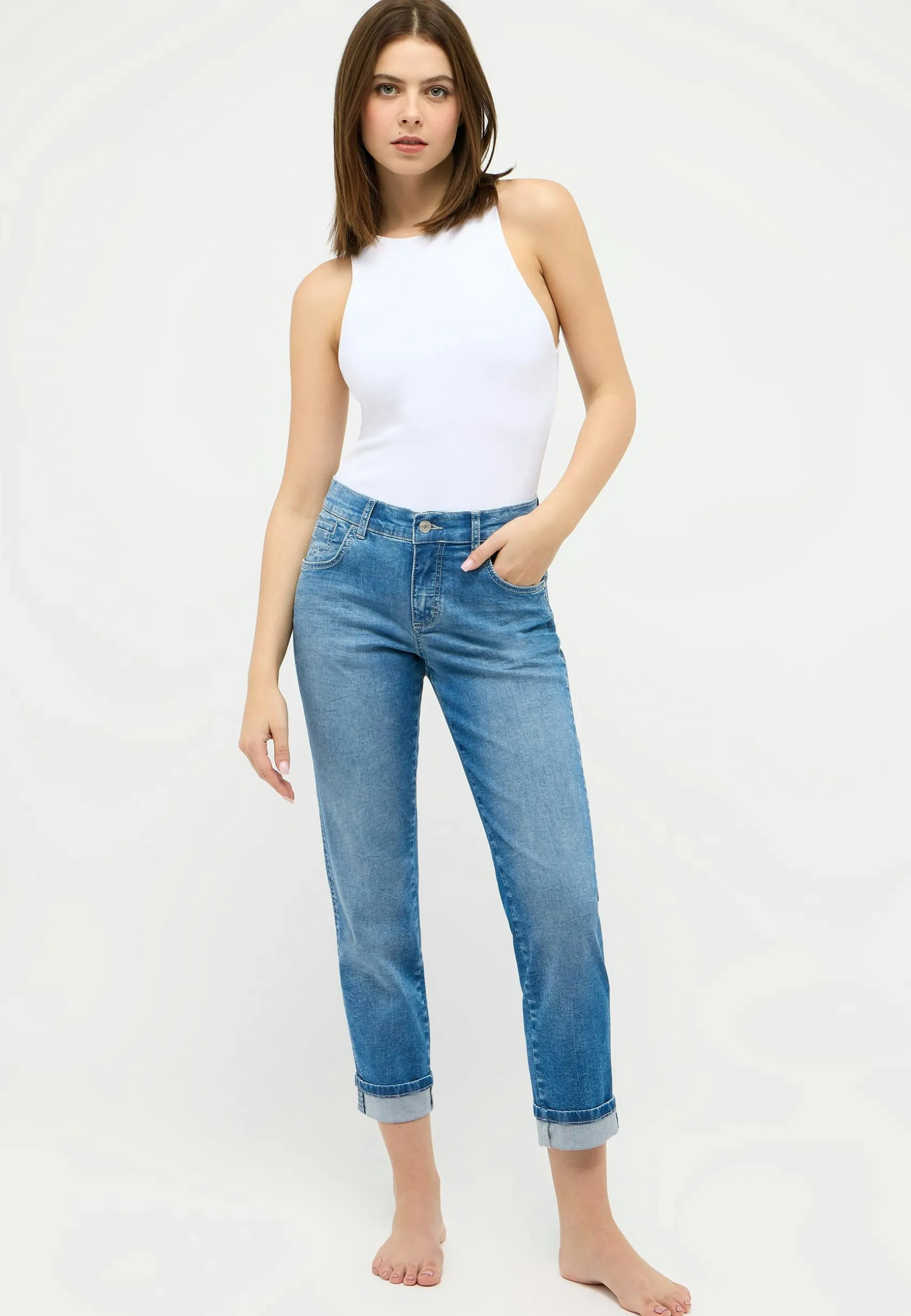 Basic-Jeans Darleen Crop TU