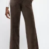 Cordhose Button Wide Legs