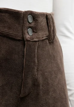 Cordhose Button Wide Legs