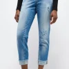 Destroyed-Jeans Darleen Crop TU Fringe