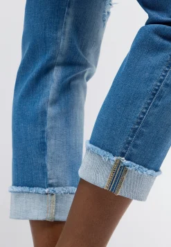 Destroyed-Jeans Darleen Crop TU Fringe