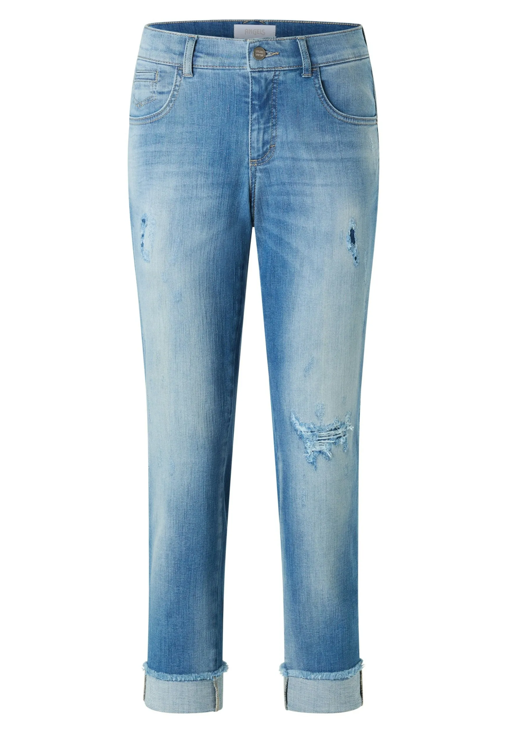 Destroyed-Jeans Darleen Crop TU Fringe