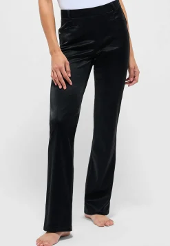 Hose Bootcut mit Glam Fake Leather
