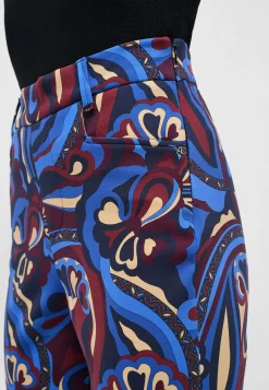 Hose Bootcut mit Modern Flower Print