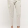 Hose Cici Crop Slit Cargo mit Summer Cotton