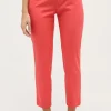 Hose Cici Crop Slit im Uni-Design