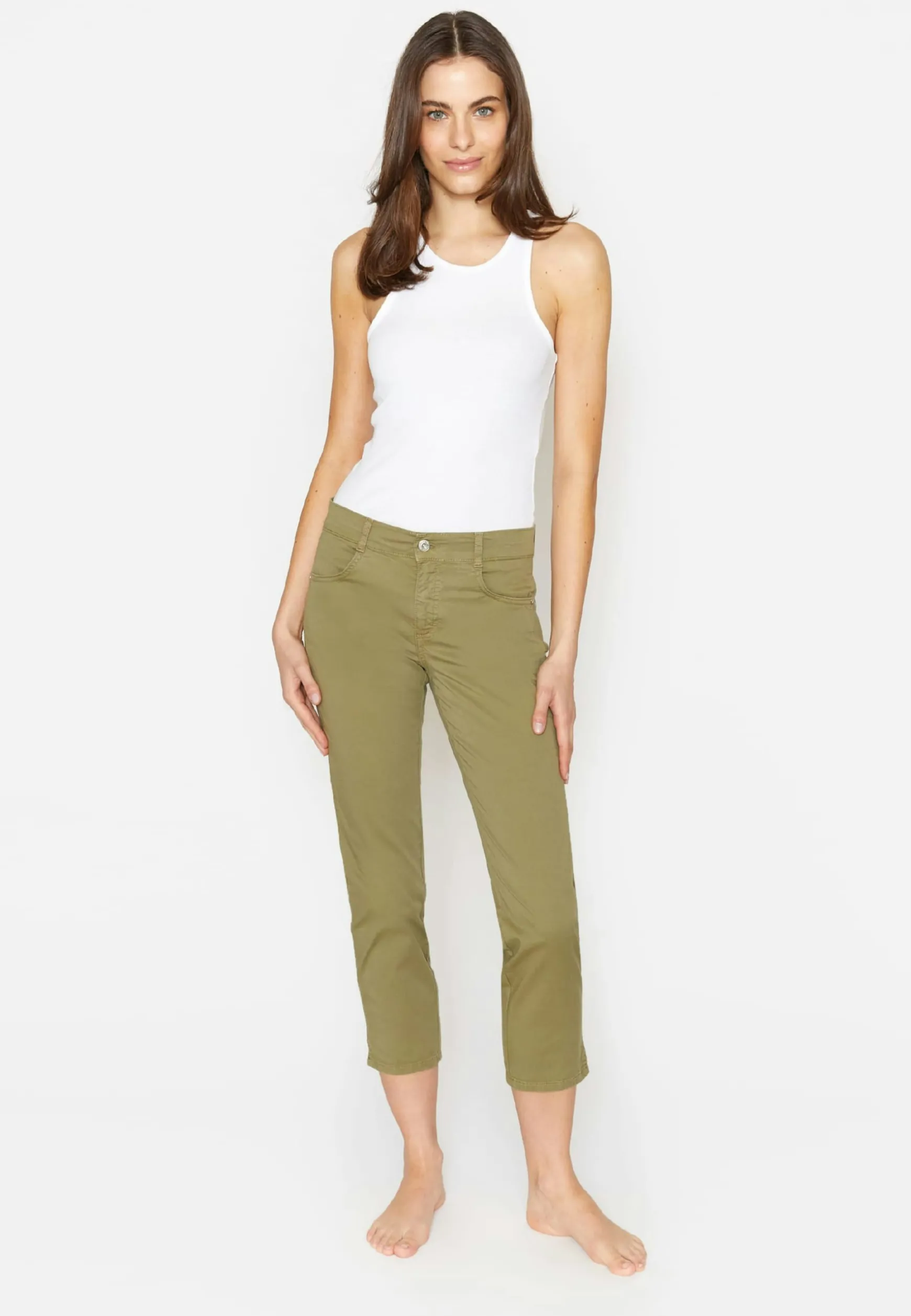 Hose Cici Crop Slit mit Schlitz