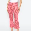 Hose Cropped Bootcut mit Print