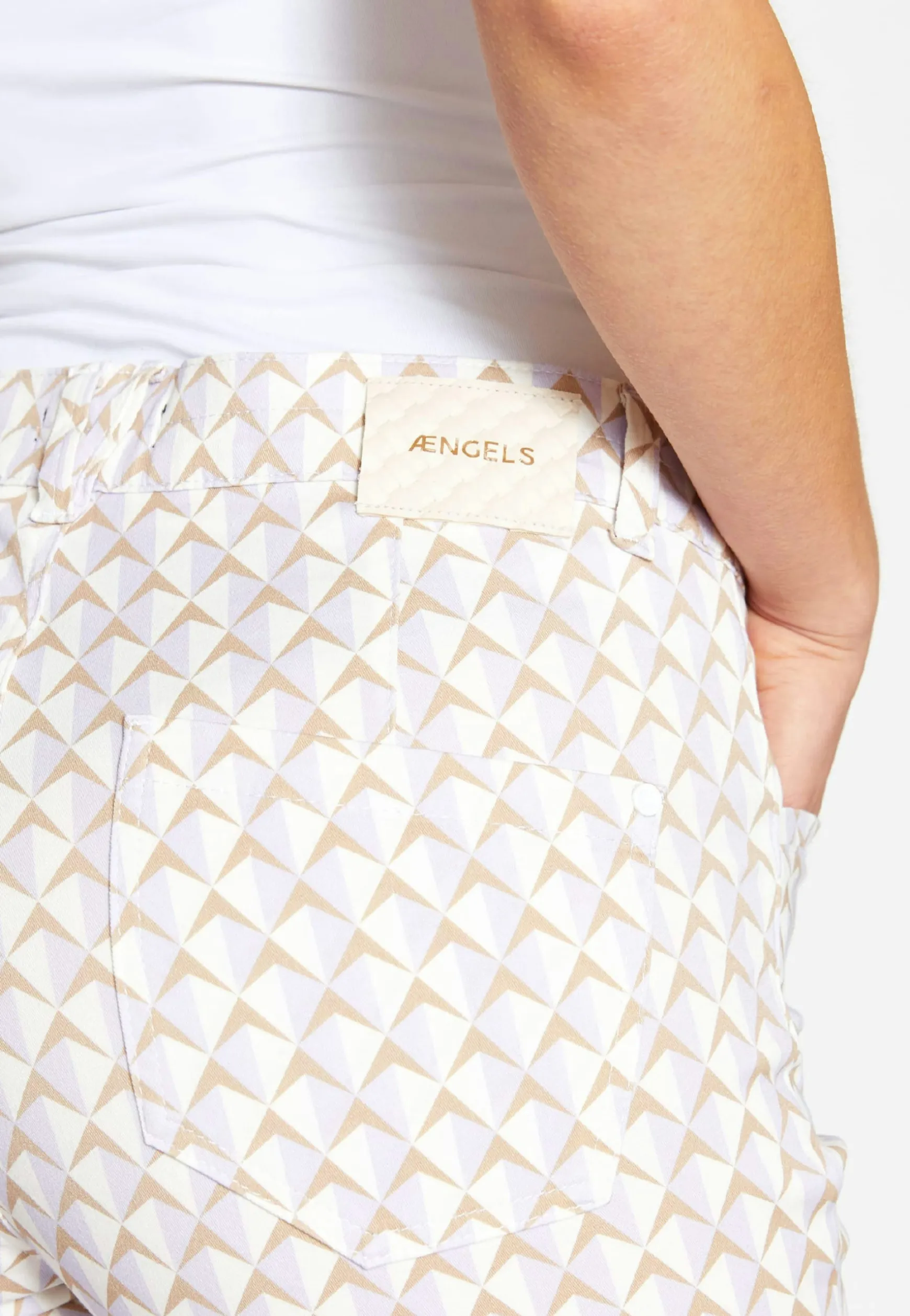 Hose Cropped Bootcut mit Print