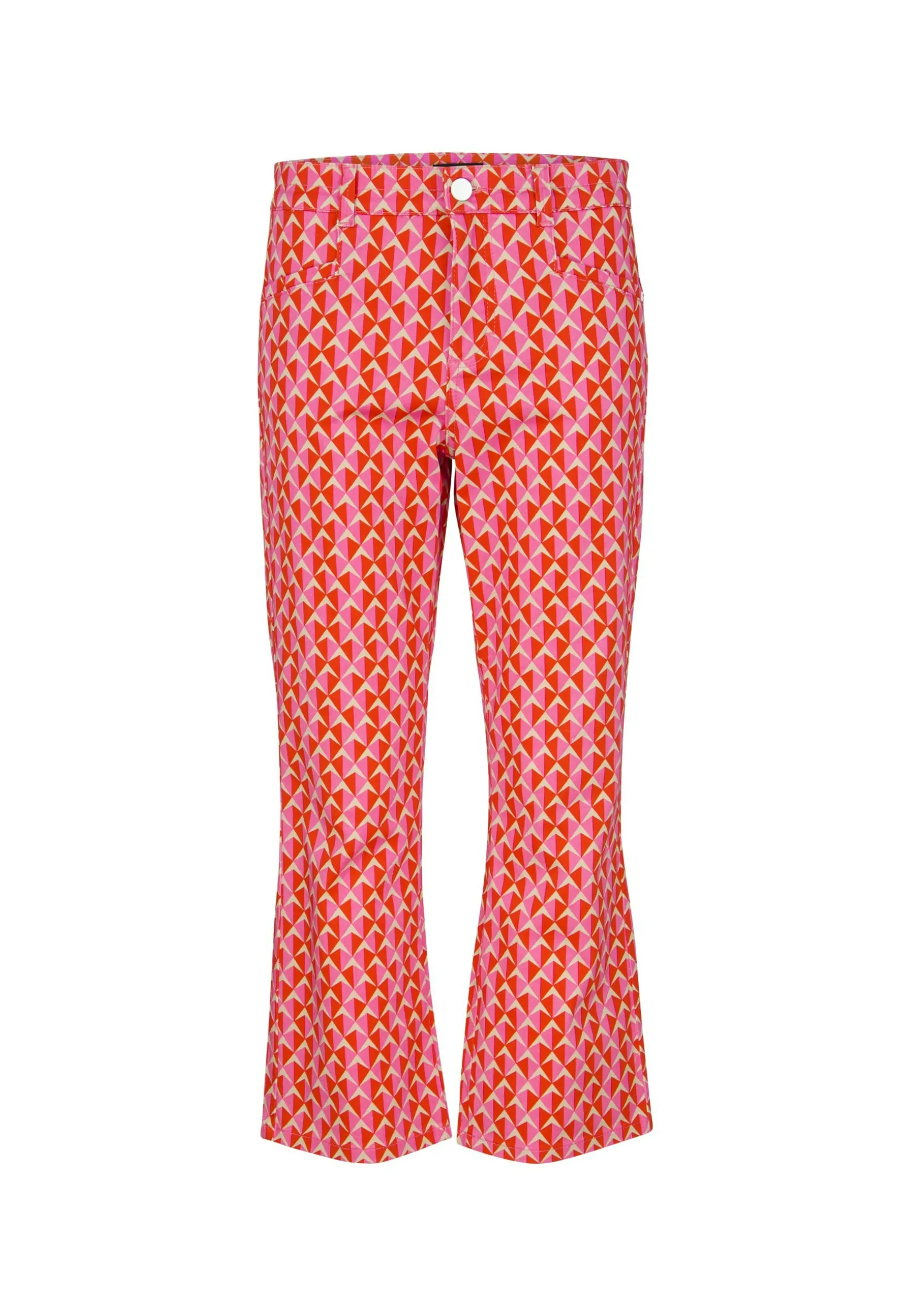 Hose Cropped Bootcut mit Print