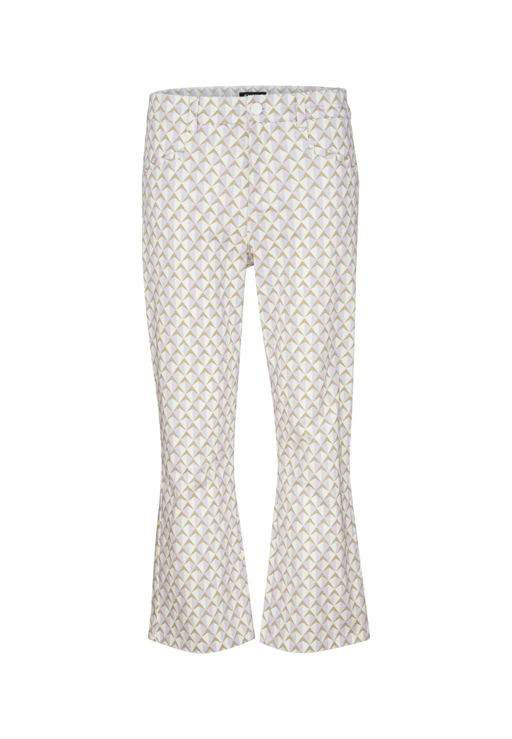 Hose Cropped Bootcut mit Print