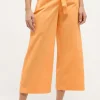Hose Cropped Detail Culotte mit Gu00c3u00bcrtel