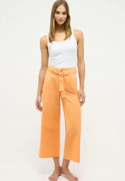 Hose Cropped Detail Culotte mit Gu00c3u00bcrtel