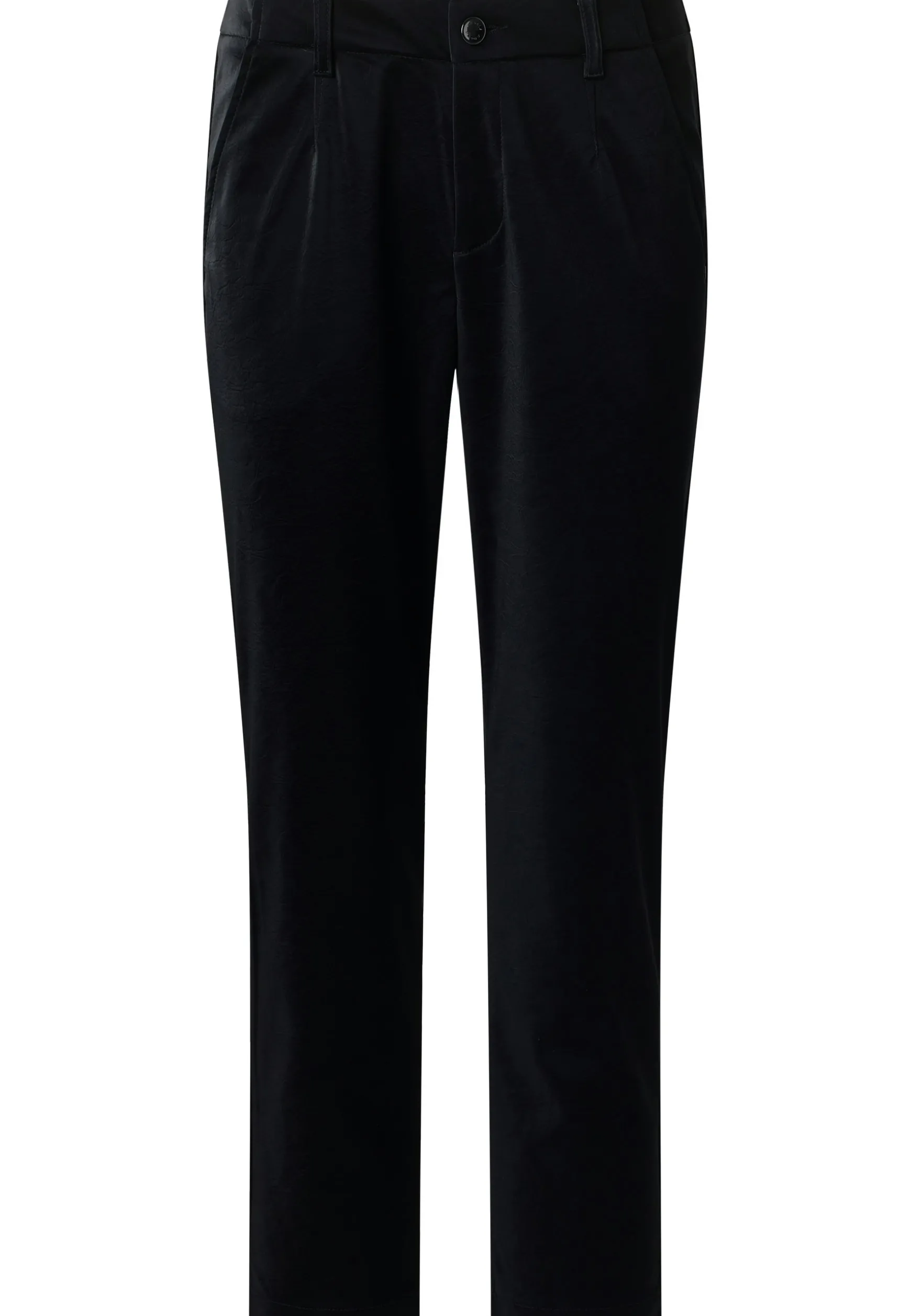 Hose Detail Straight mit Glam Fake Leather