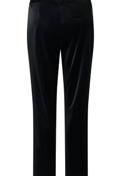 Hose Detail Straight mit Glam Fake Leather