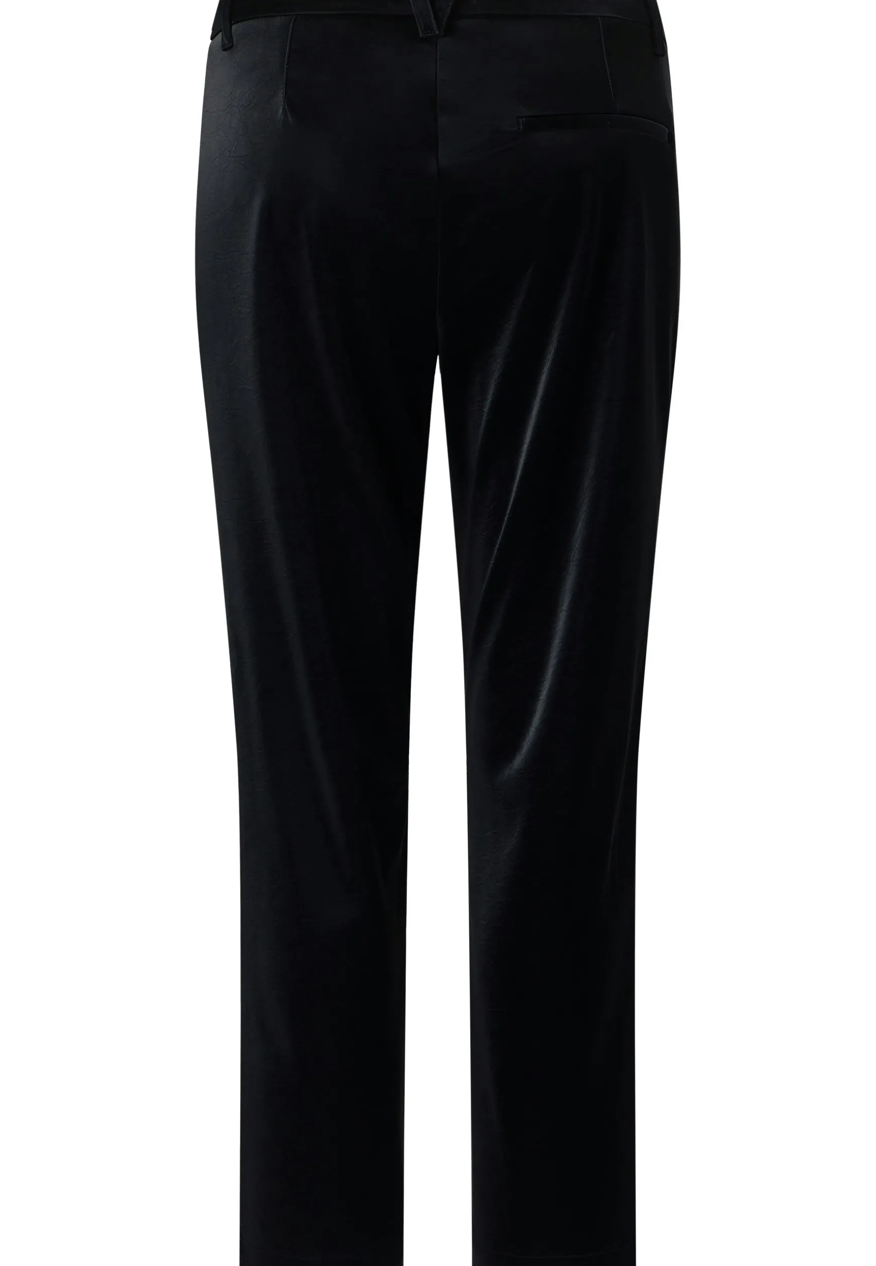 Hose Detail Straight mit Glam Fake Leather