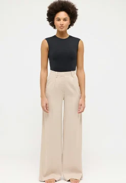 Hose Galon Palazzo mit Satin-Optik