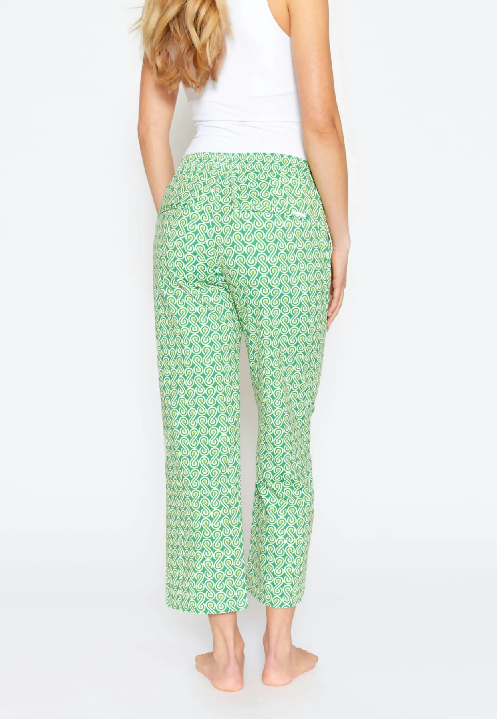 Hose Jogger Culotte mit 70s Print
