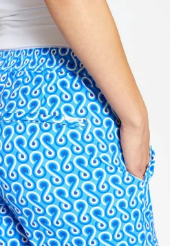 Hose Jogger Culotte mit 70s Print