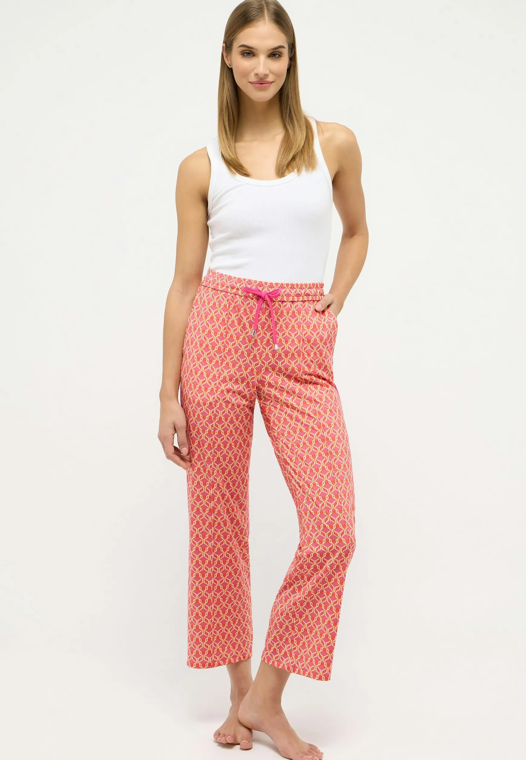 Hose Jogger Galon Culotte mit Retro-Print