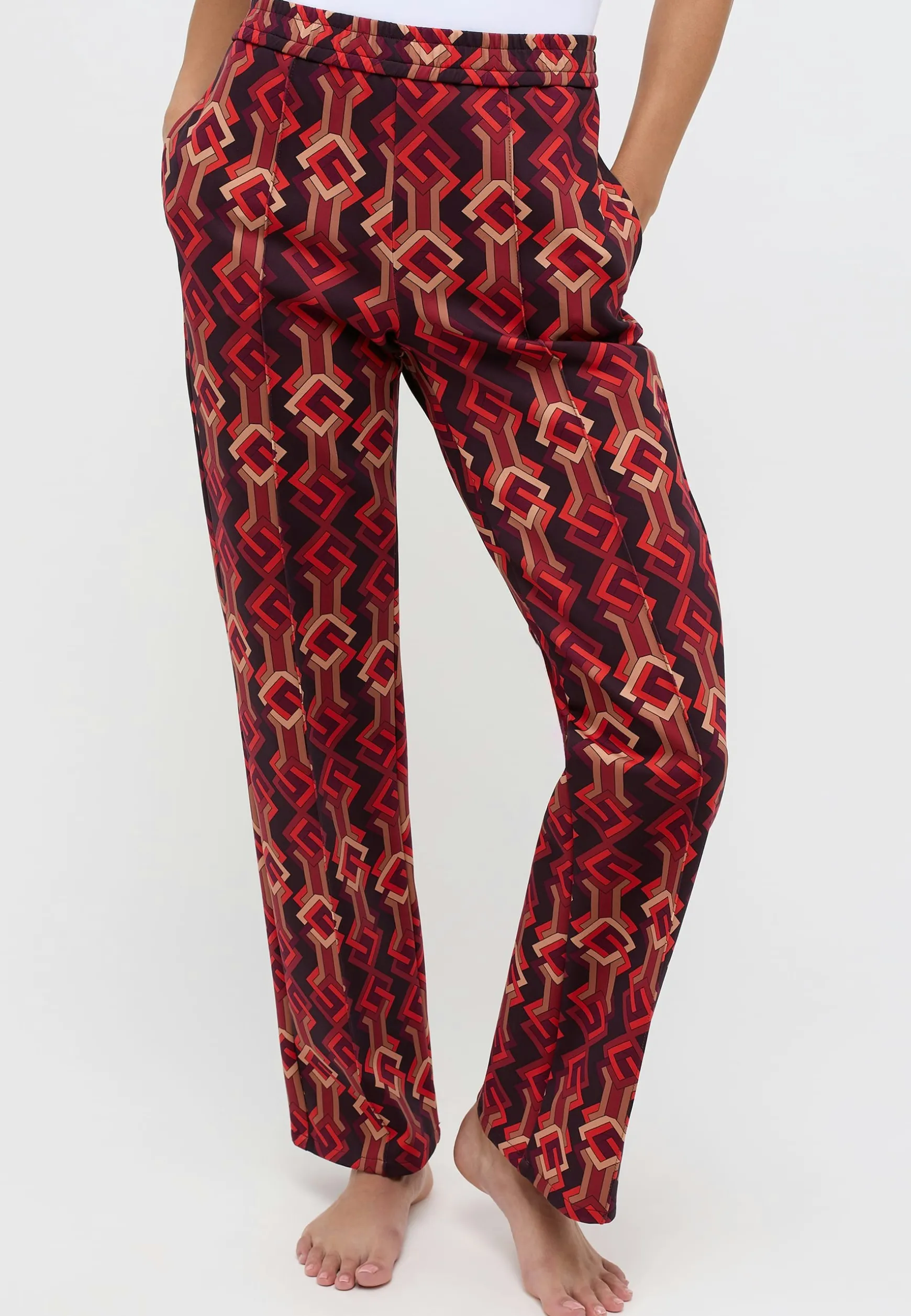 Hose Jogger Wide Legs mit Graphic Print