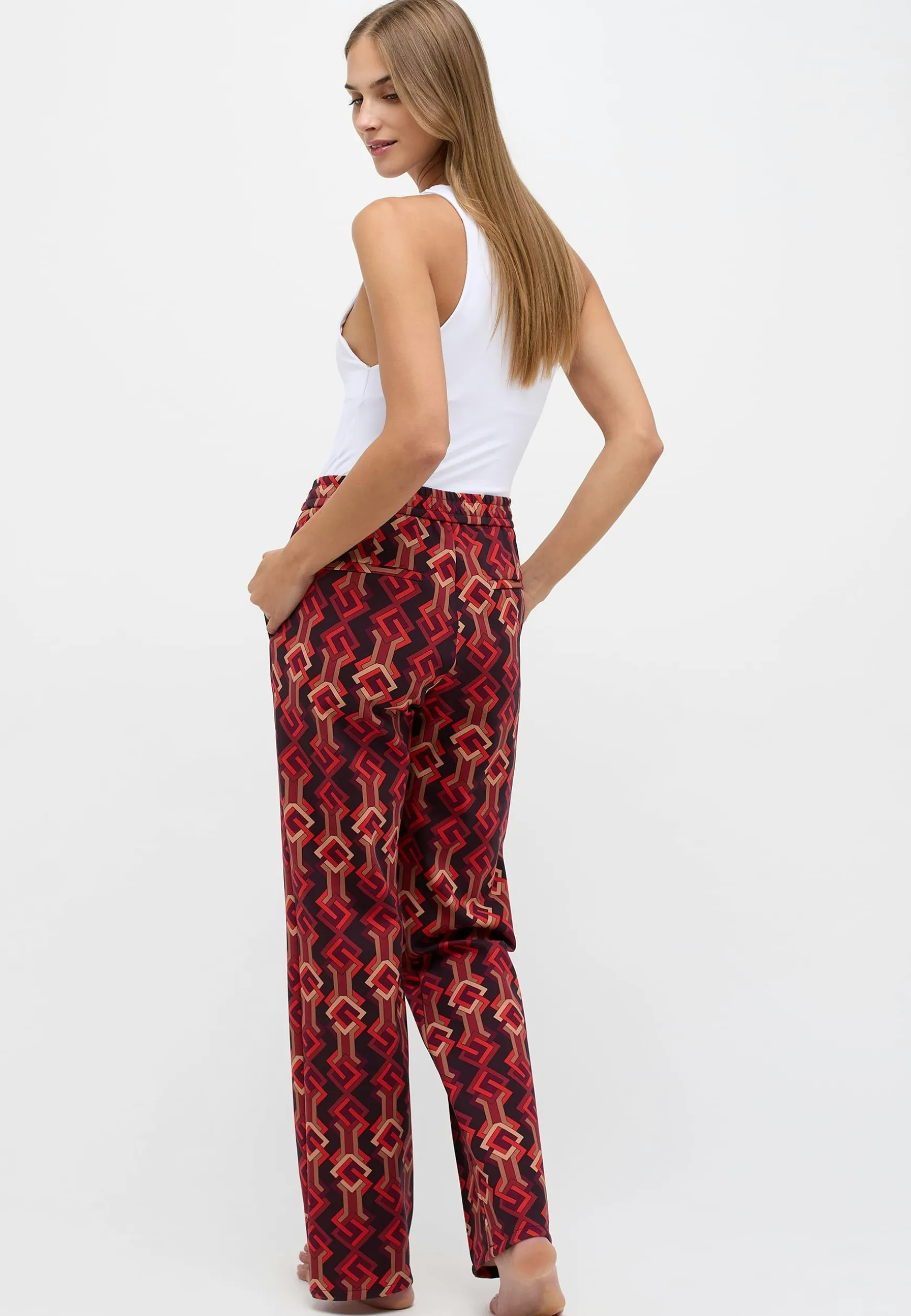 Hose Jogger Wide Legs mit Graphic Print