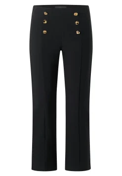 Hose Leni Crop mit eleganten Knu00c3u00b6pfen