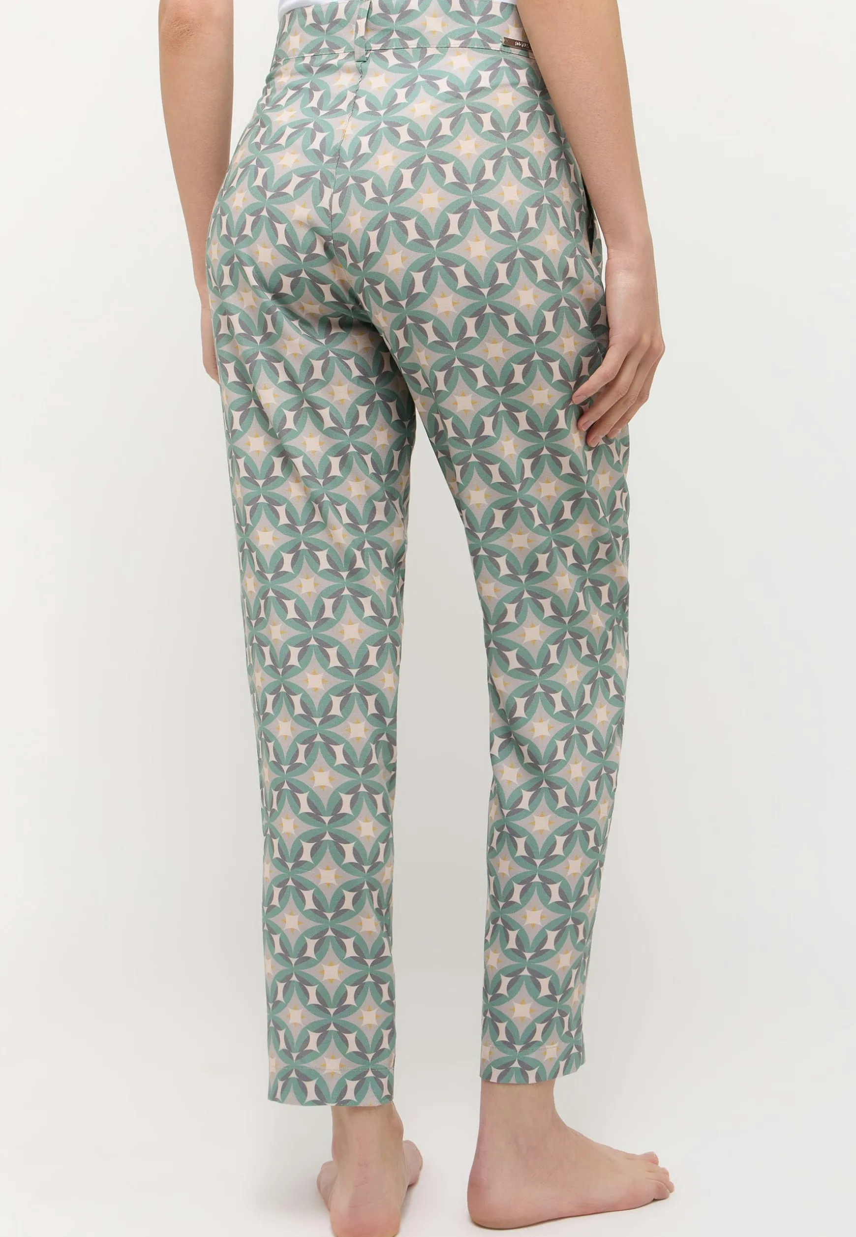 Hose Louisa Chino mit Satin-Optik