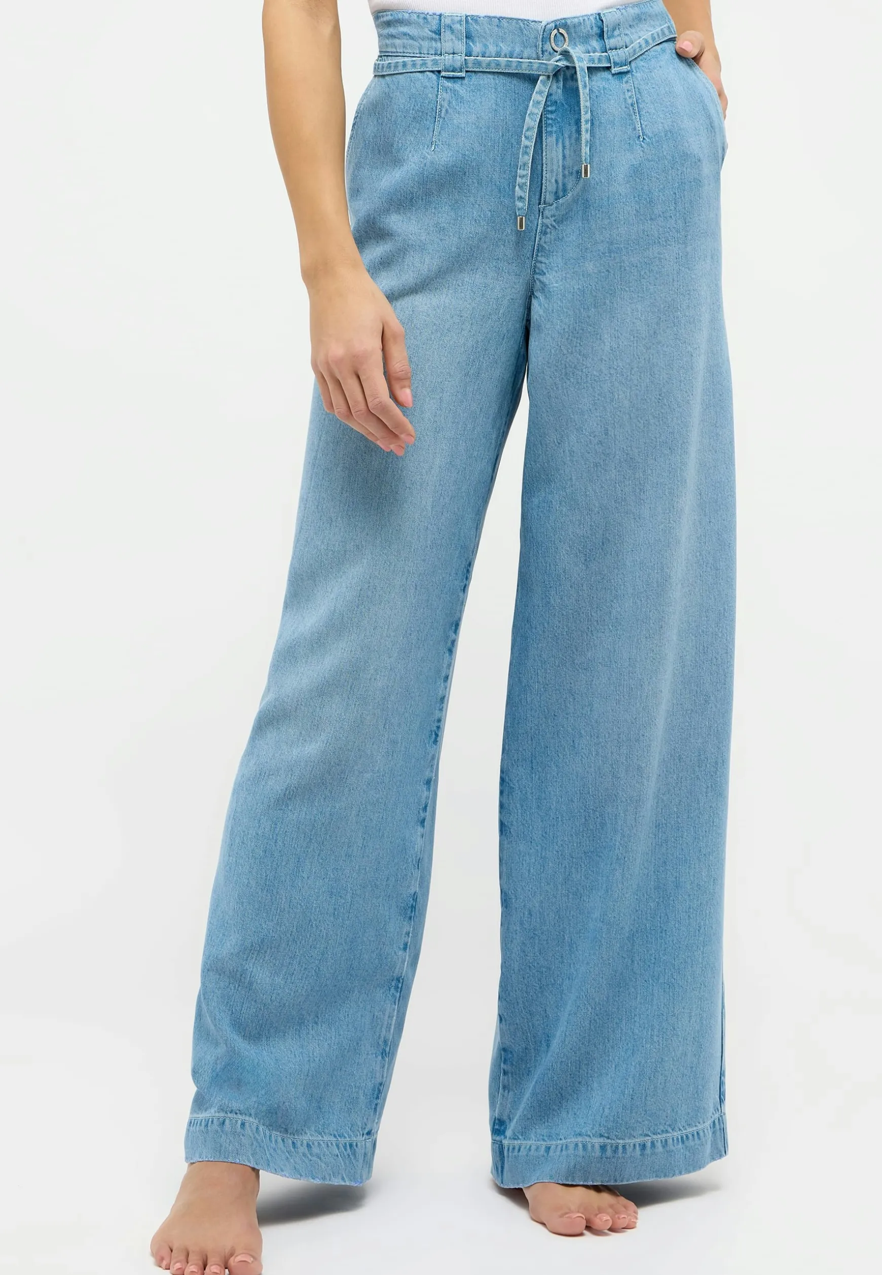 Hose New Wide Leg mit Gu00c3u00bcrtel