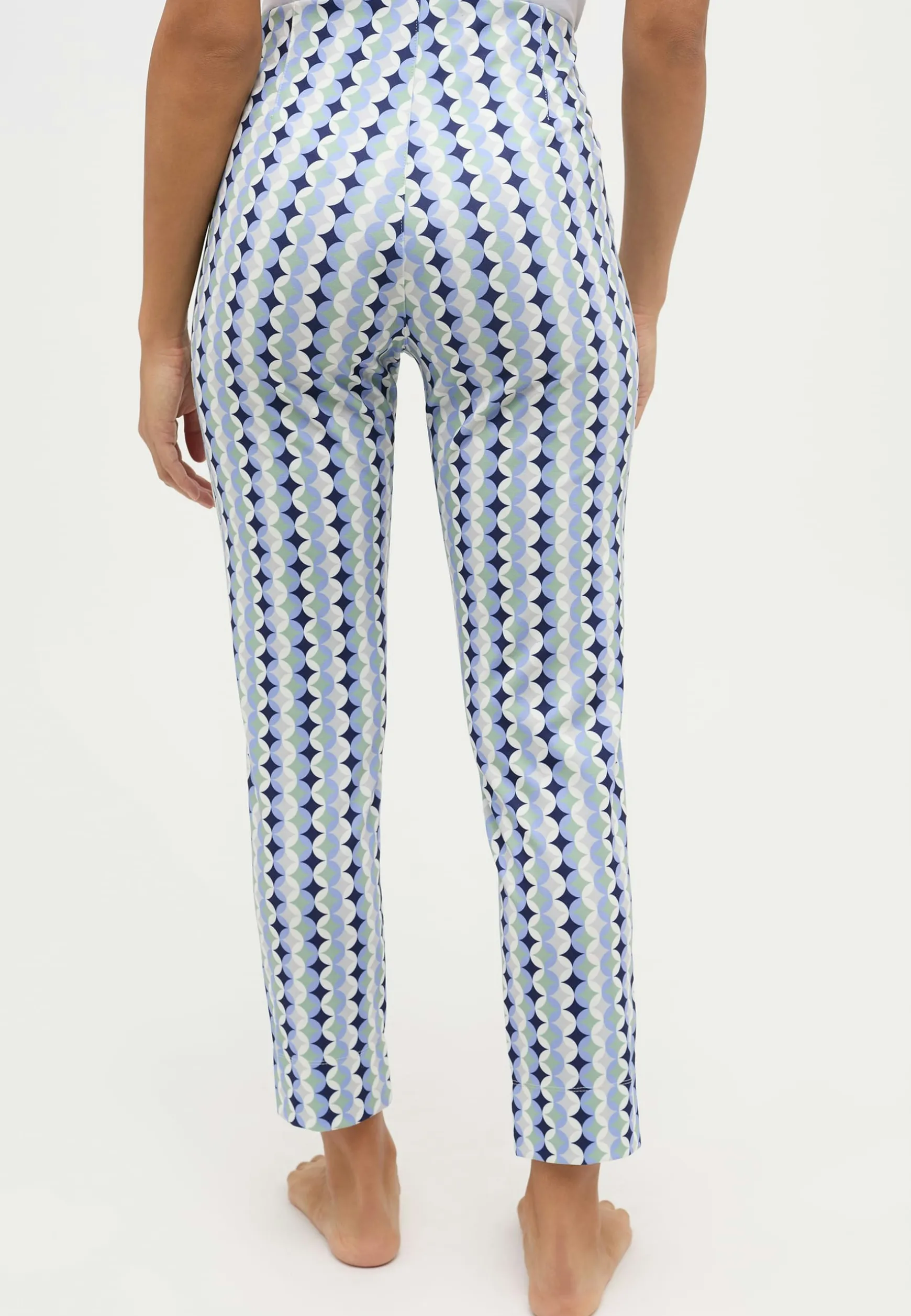 Hose Ornella Jump mit Retro-Print
