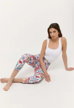 Hose Ornella mit Blumenmuster
