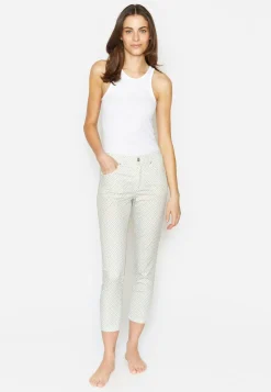 Hose Ornella mit Blumen-Muster