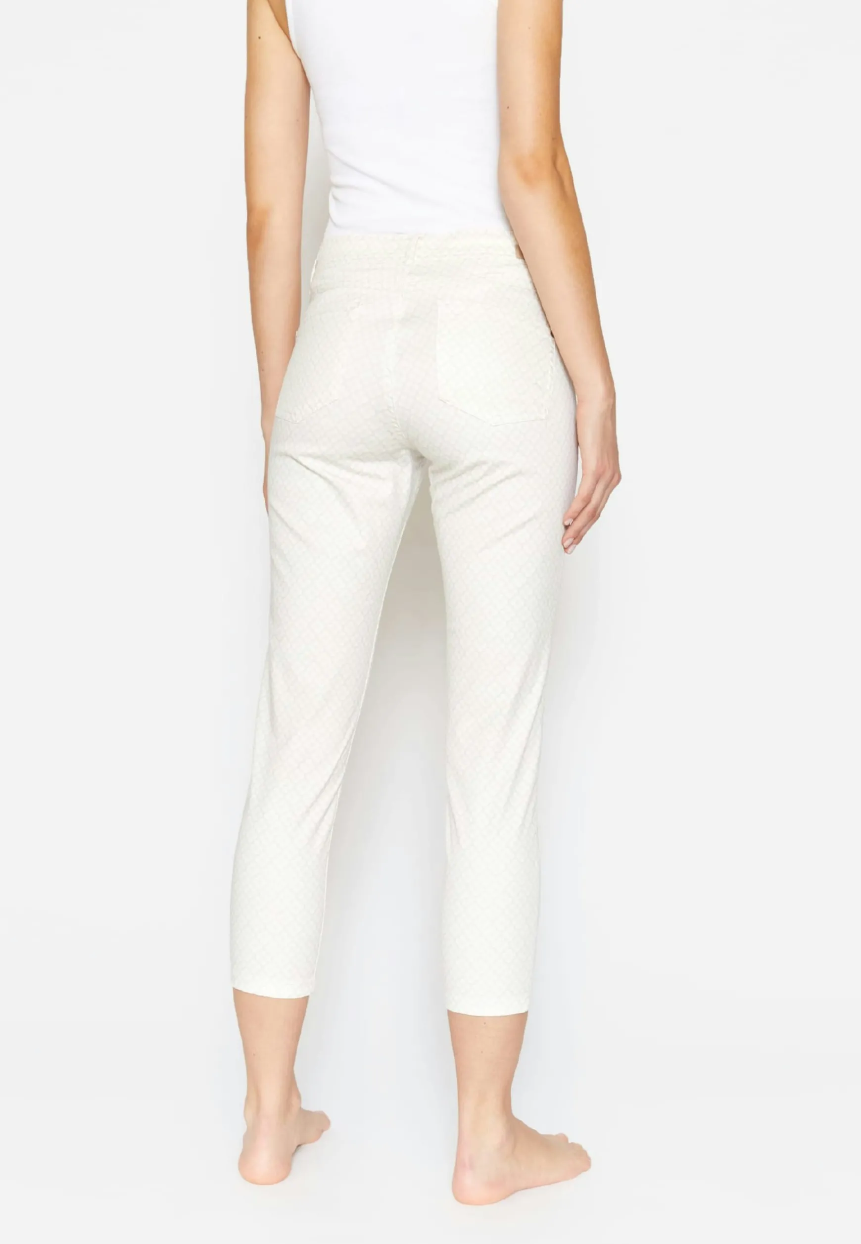 Hose Ornella mit Blumen-Muster