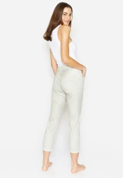Hose Ornella mit Blumen-Muster