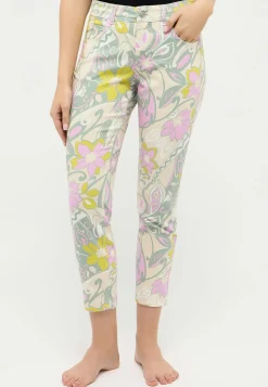 Hose Ornella mit Blumen-Print