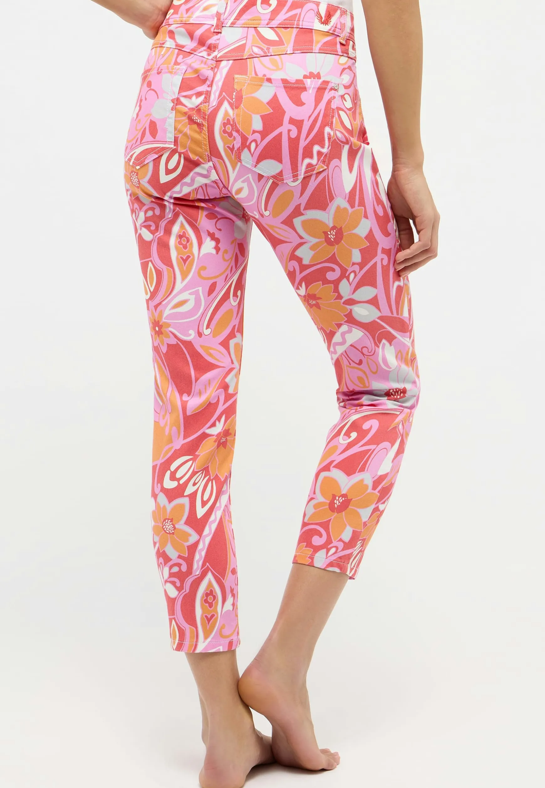 Hose Ornella mit Blumen-Print