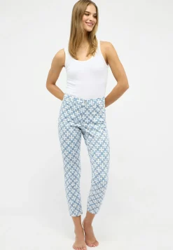 Hose Ornella mit floralem Print