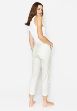 Hose Ornella mit grafischem Print