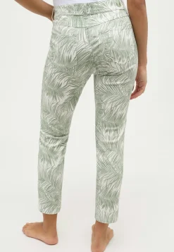 Hose Ornella mit Palmenprint
