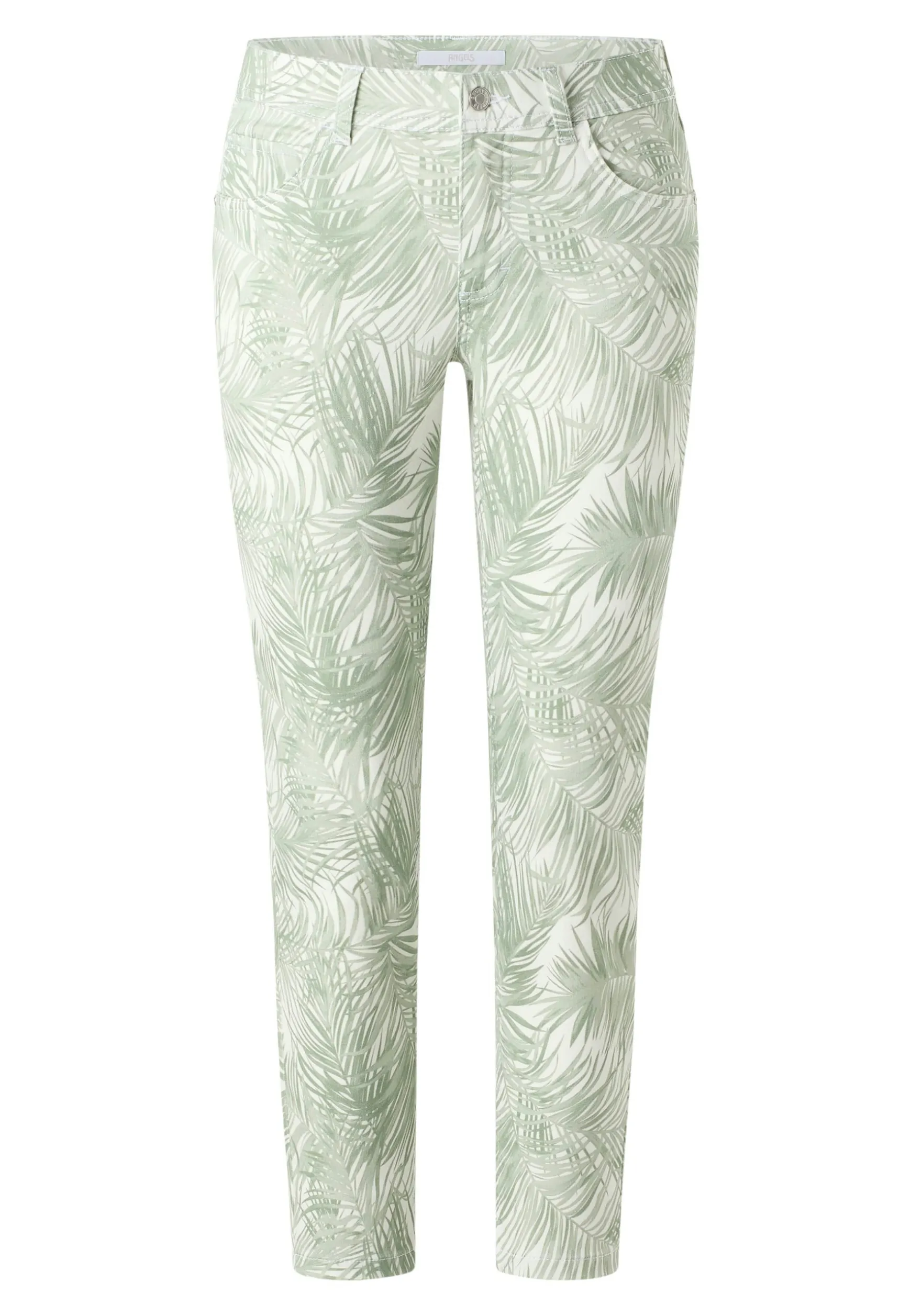 Hose Ornella mit Palmenprint