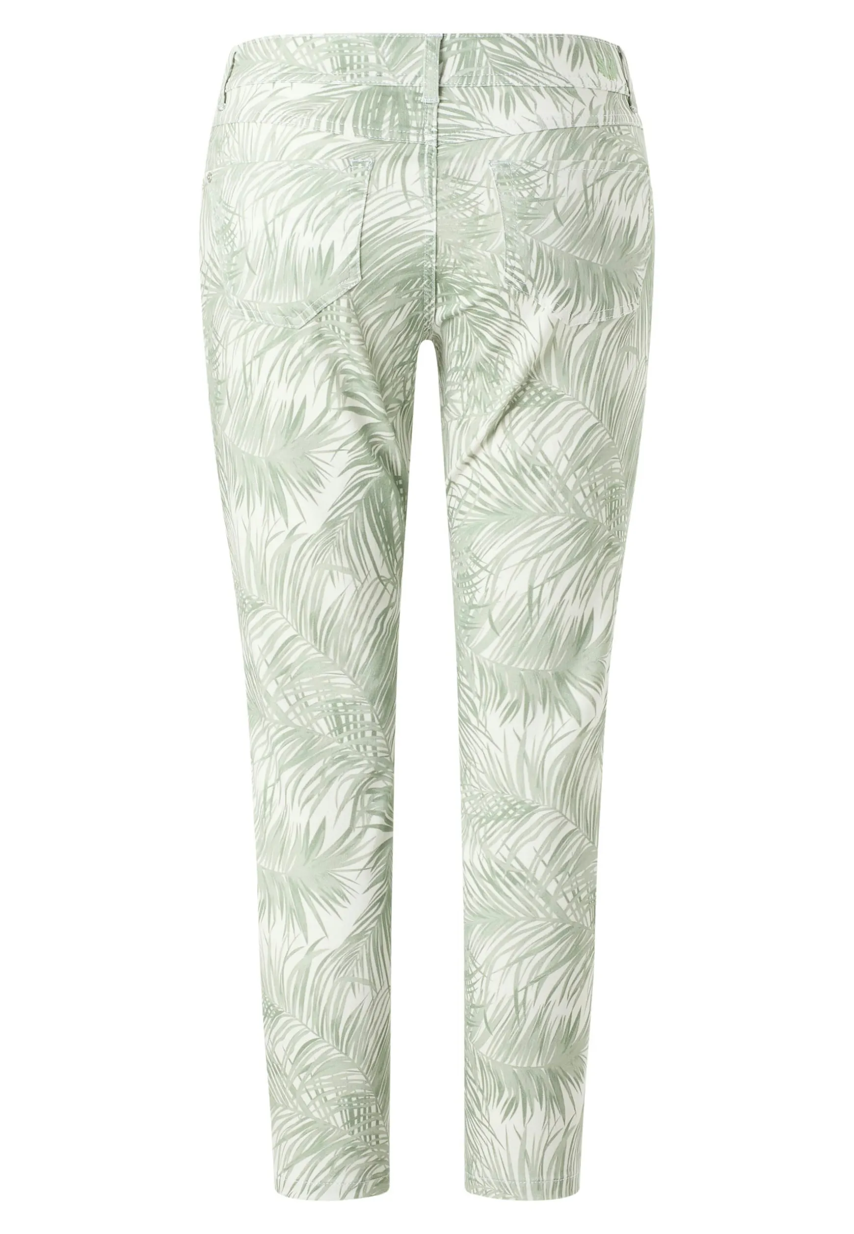 Hose Ornella mit Palmenprint