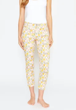 Hose Ornella mit Retro-Print