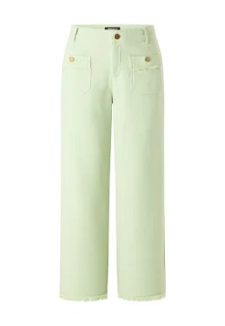 Hose Pocket Culotte mit Fringe-Saum