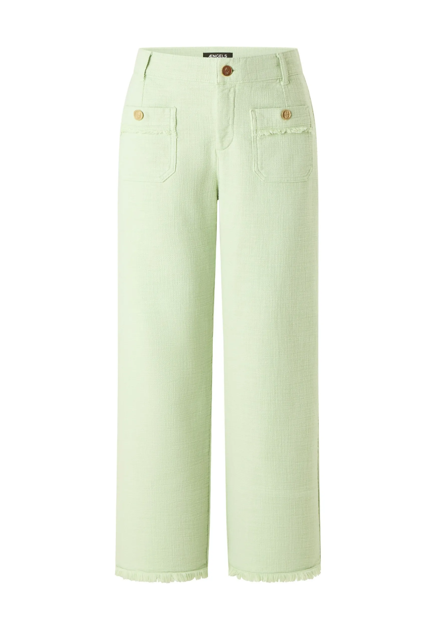 Hose Pocket Culotte mit Fringe-Saum