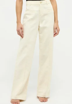 Hose Pocket Wide Legs mit Front-Naht