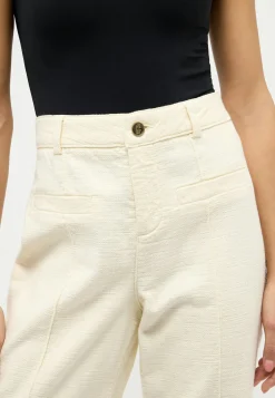 Hose Pocket Wide Legs mit Front-Naht