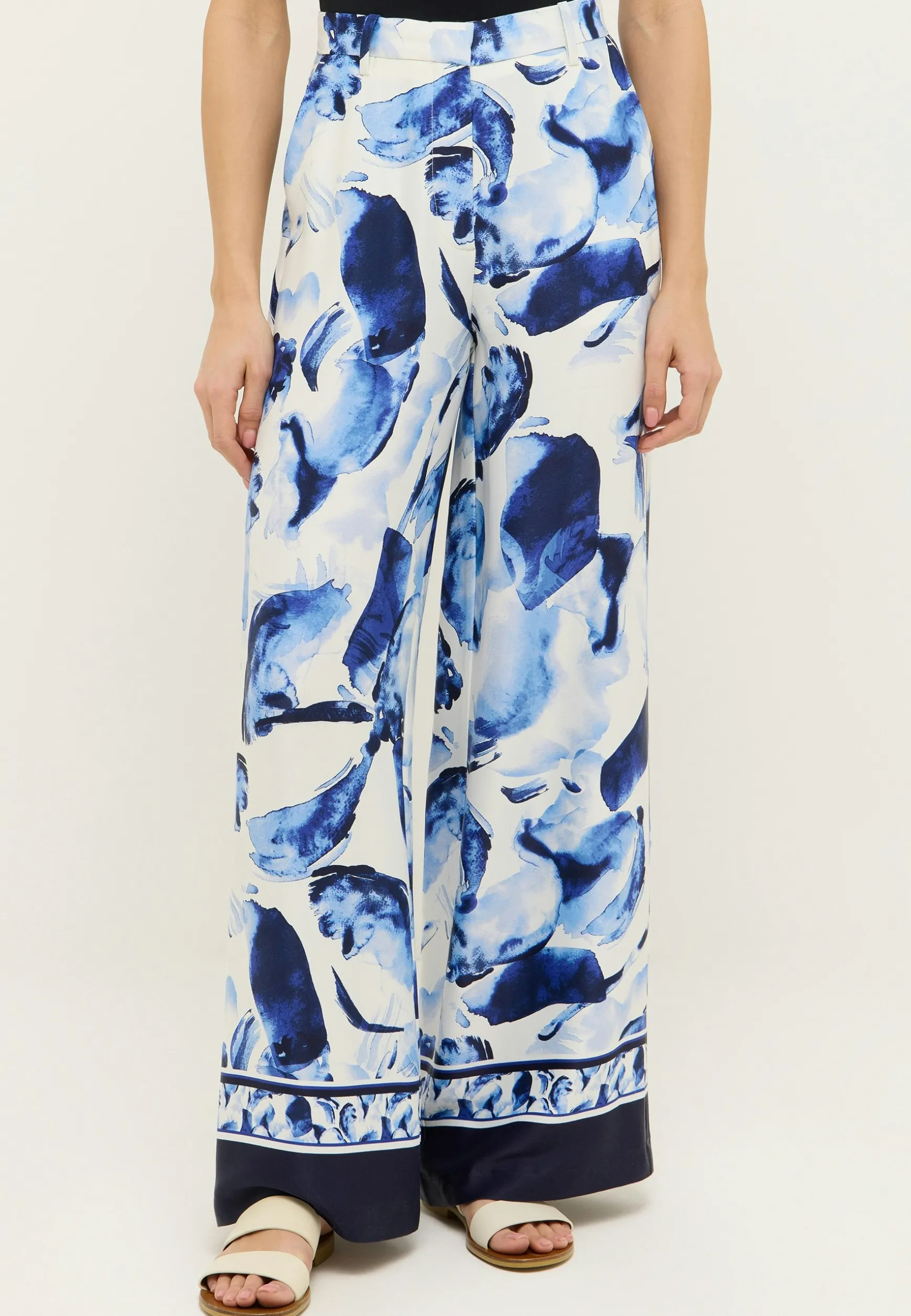 Hose Pure Palazzo mit floralem Muster