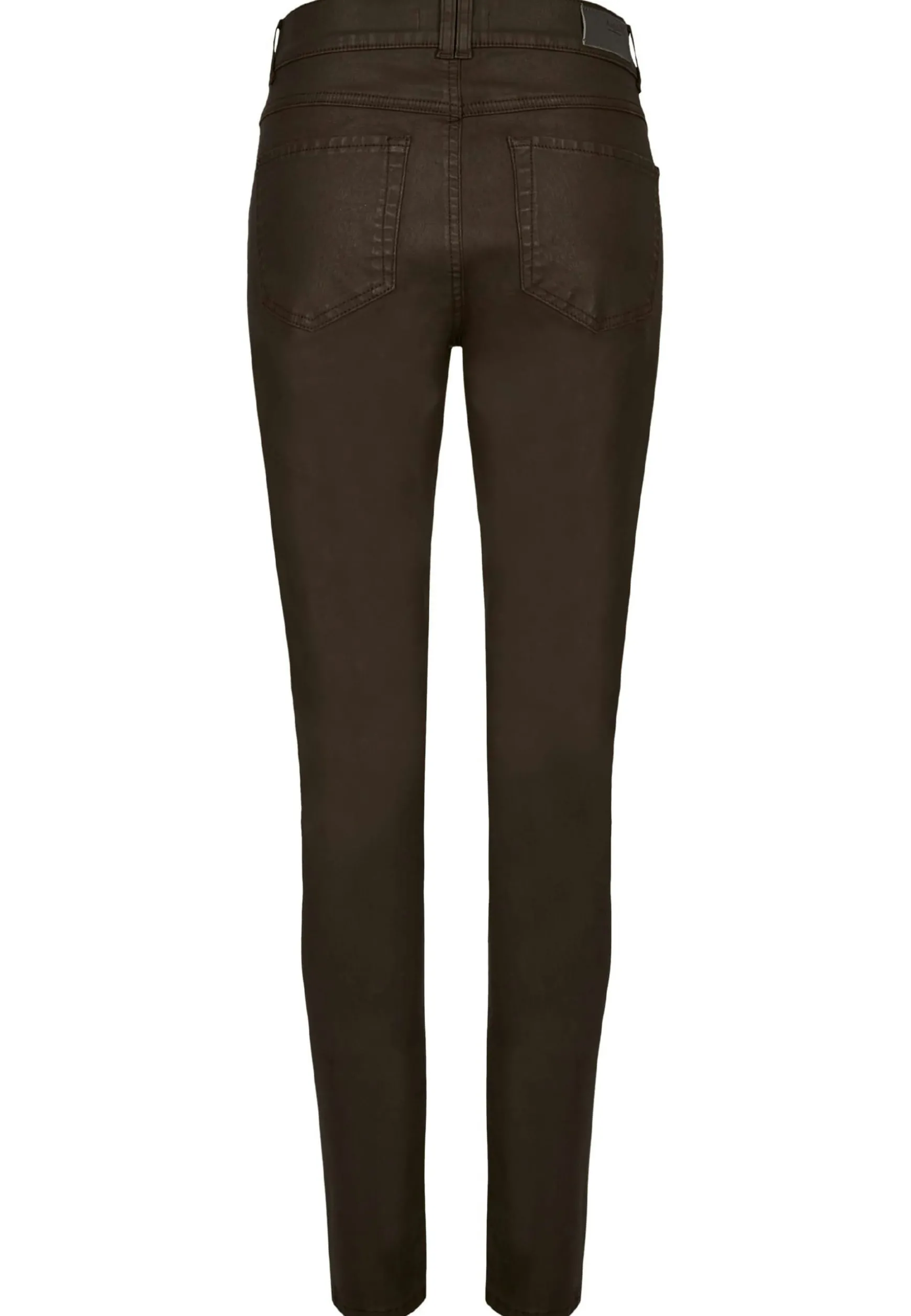 Hose Skinny Button mit Lederoptik