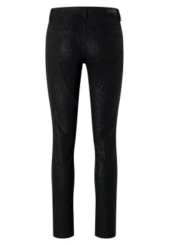 Hose Skinny mit Coating Muster