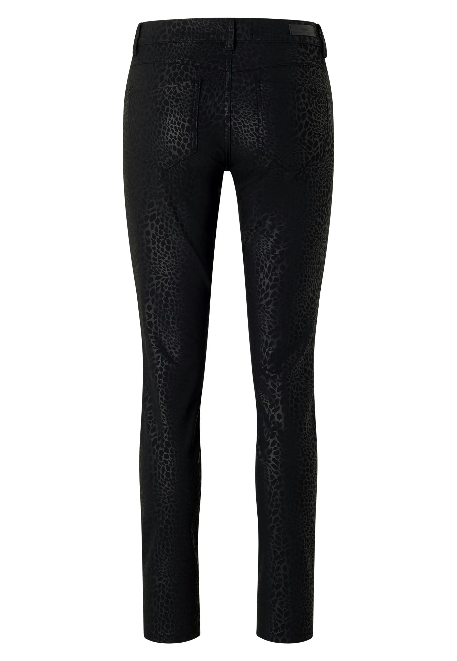 Hose Skinny mit Coating Muster